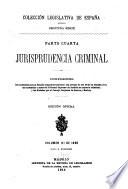 Jurisprudencia criminal