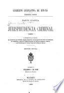 Jurisprudencia criminal