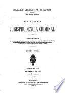 Jurisprudencia criminal