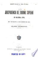 Jurisprudencia del Tribunal Supremo
