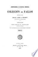 Jurisprudencia en materia comercial Colección de fallos