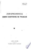 Jurisprudencia sobre cuestiones de trabajo: 1939-1944