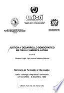 Justicia y desarrollo democrático en Italia y América Latina