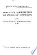 Katalog der Handbibliothek der Handschriftenabteilung: Alphabetischer und Schalgowortkatalog Fu-Ka