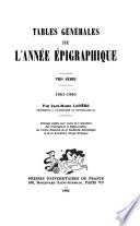 L'Année épigraphique