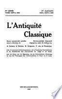 L'Antiquité classique