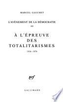 L'avènement de la démocratie