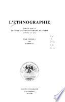 L'Ethnographie