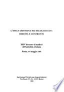 L'etica cristiana nei secoli III e IV