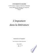 L'imposture dans la littérature