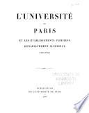 L'Université de Paris et les établissements parisiens d'enseignement supérieur (1903-1904)
