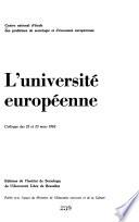 L'Université européenne