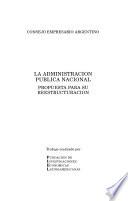 La administración pública nacional