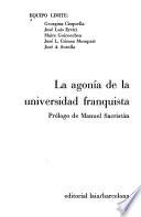 La agonía de la universidad franquista