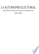 La autonomía electoral