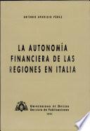 La autonomía financiera de las regiones en Italia