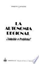 La autonomía regional
