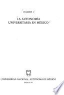 La Autonomía universitaria en México