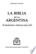 La biblia en la Argentina