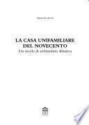 La casa unifamiliare del Novecento
