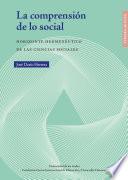 La comprensión de lo social