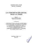La concertación social tras la crisis