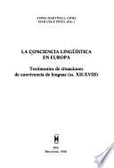 La conciencia lingüística en Europa
