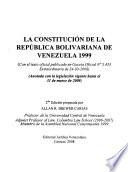 La constitución de la República Bolivariana de Venezuela 1999