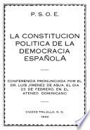 La constitución política de la democracia española
