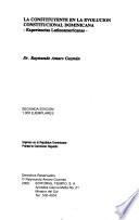 La constituyente en la evolución constitucional dominicana