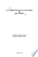 La corrección de los caracteres