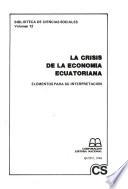 La Crisis de la economía ecuatoriana