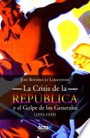 La Crisis de la República y el Golpe de los Generales 1933-1939