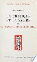 La critique et la satire de D. Francisco Manuel de Melo