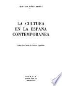 La cultura en la España ceontemporánea