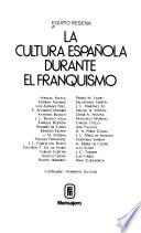 La cultura española durante el franquismo