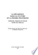 La décadence dans la culture et la pensée politiques