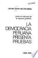 La democracia peruana presenta pruebas