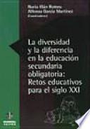 La diversidad y la diferencia en la educación secundaria obligatoria