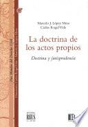 La doctrina de los actos propios