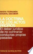 La doctrina de los actos propios