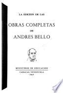 La Edición de las Obras completas de Andrés Bello