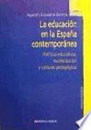 La educación en la España contemporánea