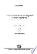 La equidad en la educación Argentina