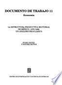 La estructura productiva sectorial de México, 1970-1988