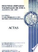 La ética y los problemas del mundo contemporáneo