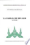 La fahrasa de Ibn Jayr