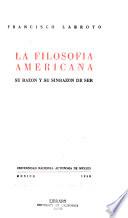 La filosofía americana