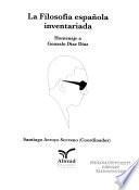 La filosofía española inventariada