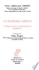 La filosofía griega